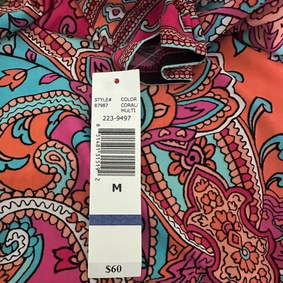 Tiana B. Multicolor Paisley with 3/4 lenght sleeve - Picture 4 of 4